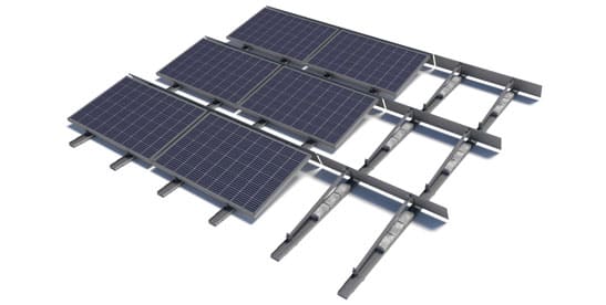 Estructuras para paneles solares con sistema autoportante CSWind
