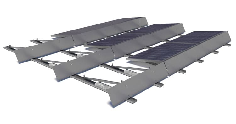 Estructuras para paneles solares con sistema AUTOPORTANTE CSWind