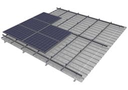 Estructura para paneles solares con sistema integrado CSA