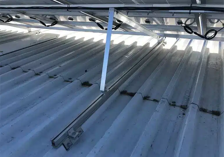Estructura para paneles solares de autoconsumo en Gurb, Barcelona